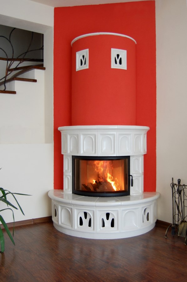 kominek kaflowy półokrągły